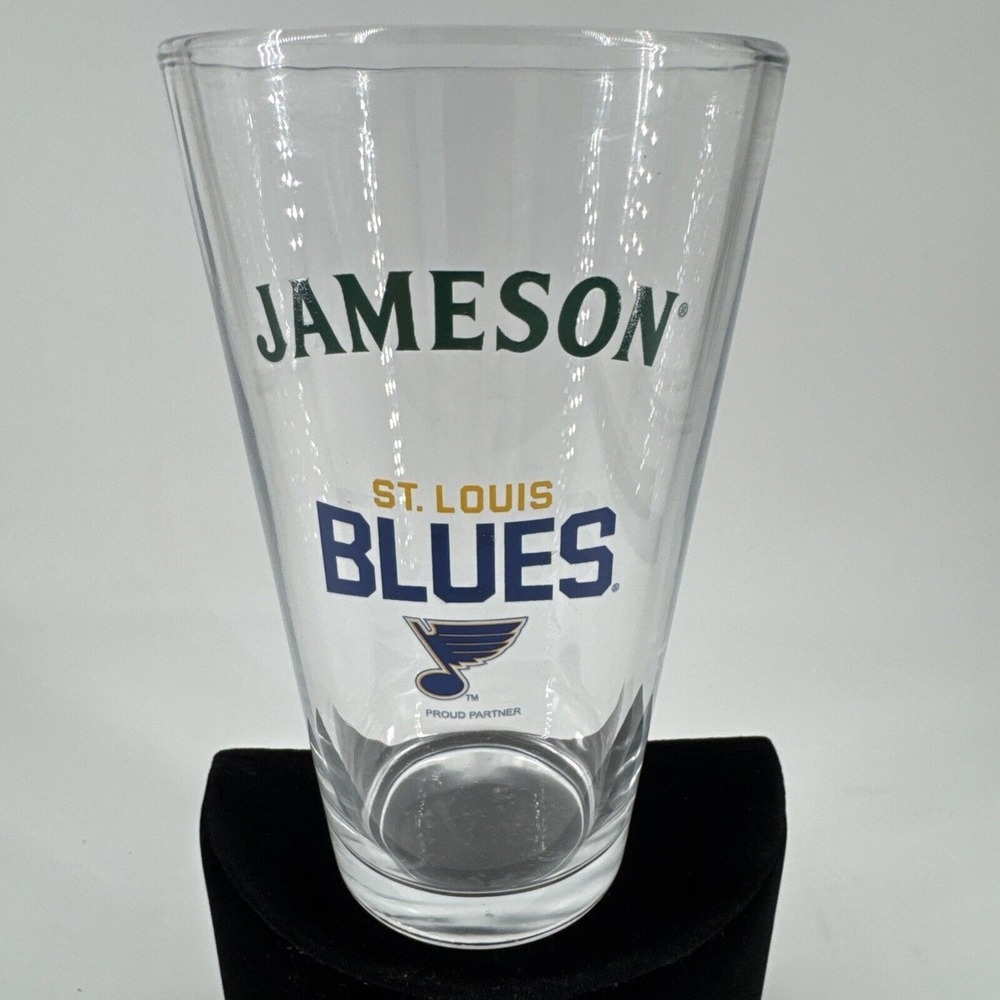 Glass‎ Drinking Beer Pint Jameson St. Louis Blues Hockey 5.75" T NHL Barware